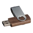 Kép 1/4 - Twist USB Stick with dark wood cover 8GB