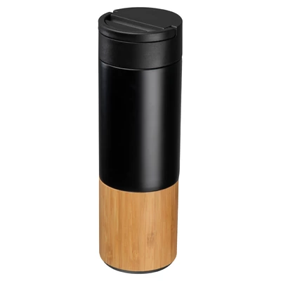 Vákuumszigetelt termosz bambusz talppal, 500 ml