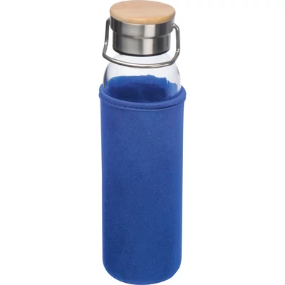 Üveg ivópalack neoprén tokban, 600 ml
